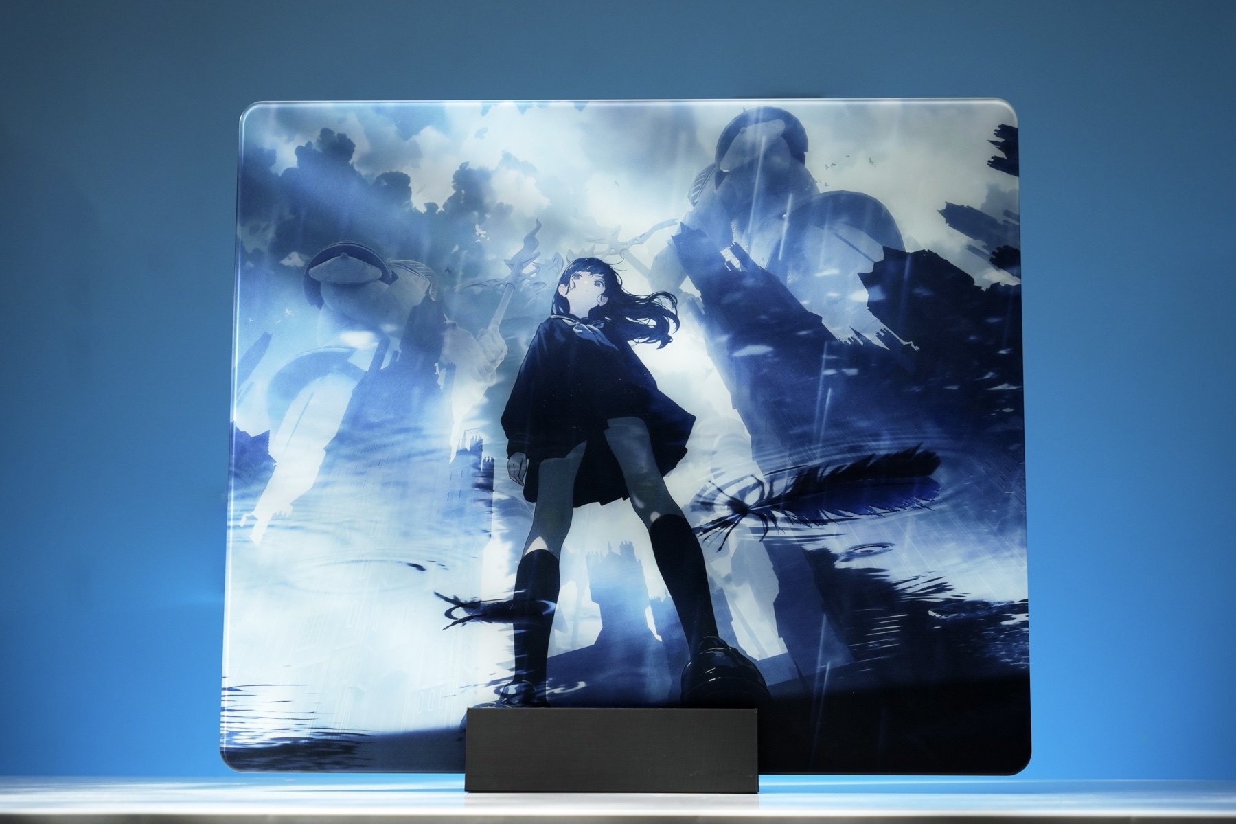 LUMEN Rain glass mouse pad